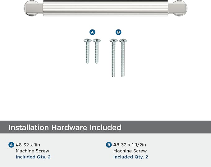 Amerock Ballard 5-1/16 inch (128mm) Center-to-Center Polished Nickel Cabinet Pull, BP37644PN