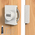 Keyless Combination Cabinet Lock, Anti-Pry 3-Digit Security for Swinging/Sliding Door, Drawer, Cupboard, Locker, Closet, Child Safety, Easy Installation (White, 1 Pack)