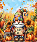 Pumpkin Gnome Cute Sunflower Fall Dishwasher Magnet Cover Pumpkin Flower Magnetic Dishwasher Decorative Cover Front Dishwasher Door Cover for Kitchen Refrigerator Home Appliances 23" X 26"