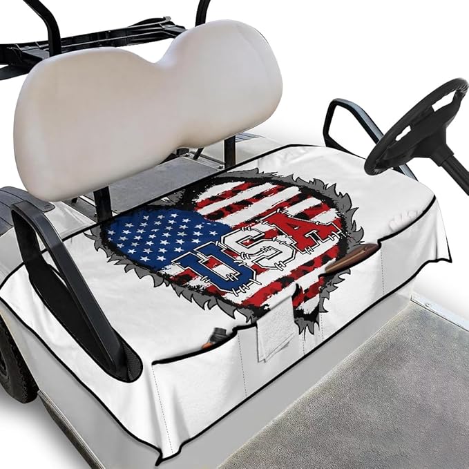 Golf Cart Seat Cushion Cover Featuring Waterproof Protection and Sweat Absorbing Fabric, Designed for Golf Courses, Communities and Utility Use