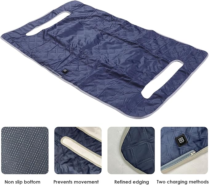 Heated Golf Cart Seat Cover, 51.97x31.50in Winter Golf Cart Seat Warmer Towel Blanket for 2 Person Seats Clubs Car Golf Cart Accessories, USB Type C 4 Zone Heating Washable