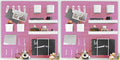 Wall-Mounted Pegboard Kit, 50.4" x 25.2" Organizer Panel – Large, Cost-Effective & Nail-Free Installation Pink