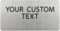 ALPHA DOG ADA SIGNS Custom ADA Braille Room Sign 4x8 Inch - Personalized Office Door Name Plate with Grade 2 Braille - ADA and Title 24 Compliant Signage - Made in USA - Brushed Stainles