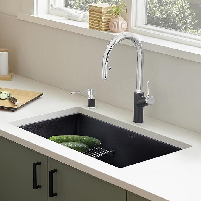 BLANCO Precis Kitchen Sink, Coal Black 30 Inch