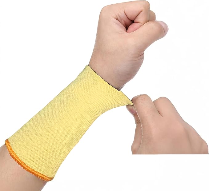 G & F PRODUCTS 100% Kevlar fiber by DuPont Cut Resistant Knit Sleeve, Sold by 6-piece pack