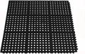 ROVSUN Rubber Floor Mat with Holes, Anti-Fatigue/Non-Slip Drainage Mat, for Industrial Kitchen Restaurant Bar Bathroom Utility Garage Pool Entry Door Mat, Indoor (36'' x 36'' Black 1Pcs)