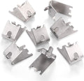Hotop 8 Pieces 920158 Refrigerator Shelf Clips Freezer Cooler Shelf Support Commercial Replacement Rack Clips Buckles for Fridge Parts
