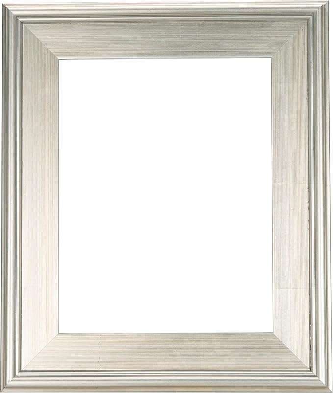 Creative Mark Plein Air Style Frame, Hand Leafed Silver, 16x20-2.75" Wide Moulding with 1/2" Rabbet Depth, Open Back W/O Glazing, Museum Quality, For Art Panels, Stretched Canvas, Pictures & More