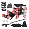 Furniture Dolly,Furniture Movers with 5 Wheels,Carbon Steel Panel Heavy Duty Dolly,Furniture Lifter with 5 360° Rotatable Rubber Universal Wheels,Maximum Load 3474LBS
