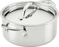 Hestan ProBond Luxe 3-Quart Soup Pot with Lid, Professional Clad Stainless Steel, ProCore Tri-Ply Clad Construction, Polished Exterior, Induction & Oven Safe