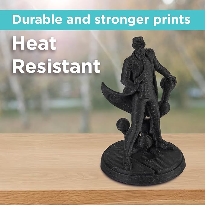 Polymaker Glitter ABS Filament 1.75mm, Galaxy Black 3D Printer Filament 1.75mm Heat Resistant 1kg - Twinkling ABS 3D Printing Filament, Strong & Durable, Dimensional Accuracy +/- 0.03mm