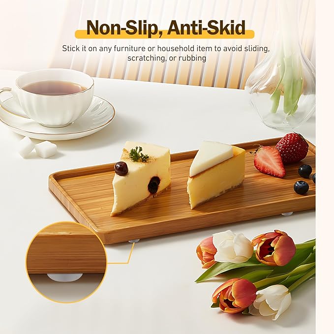Cabinet Door Bumpers, 200 Pcs Self Adhesive Clear Cupboard Door Drawer Bumpers for Kitchen Cabinets Cutting Boards Picture Frames