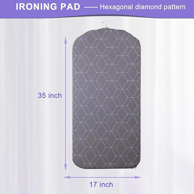 EVEME Steamer Board for Clothes,Stand for Steaming Clothes,Steamer Pad,Hanging Ironing Board,Clothes Steamer Board,Steamer for Clothes,Hanging Steam Iron Pad,Steam Ironing Board