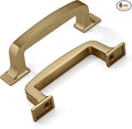 khtumeware 6 Pack 3 Inch Kitchen Cabinet Handles Champagne Bronze Cabinet Pulls Warm Brass Drawer Pulls Kitchen Cabinet Hardware Kitchen Handles for Cabinets Cupboard Handles Drawer Handles