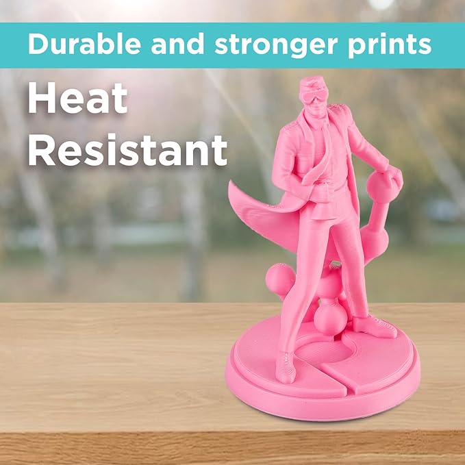 Polymaker ABS Filament 1.75mm Pink, 1kg 3D Printing Filament, PolyLite ABS 3D Printer Filament, Heat Resistant, Strong & Durable, Dimensional Accuracy +/- 0.03mm