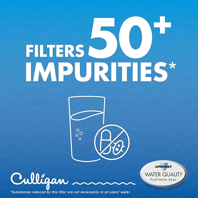 Culligan CUL700 Refrigerator Water Filter Replacement for LG Water Filter (LT700P) Replace Every 6 Months Pack of 1