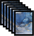 7x9 Picture Frame Set of 6, Black Frame for 7 x 9 Inch Picture Poster Photo, Light Weight and High Transparent 7 by 9 Frame for Wall - 6 Pack/Black/7"x9"
