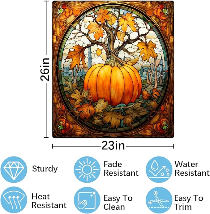 Fall Pumpkin Autumn Thanksgiving Dishwasher Magnet Cover Magnetic Dishwasher Decorative Cover Front Dishwasher Door Covers Reuseable Dishwasher Covers Panel Decal for Kitchen Home Appliances 23" X 26"