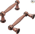khtumeware 10 Pack 3 Inch(76mm) Antique Copper Cabinet pulls Kitchen Cabinet Handles Kitchen Cabinet Hardware for Cupboard Drawer Handles Dresser Pulls