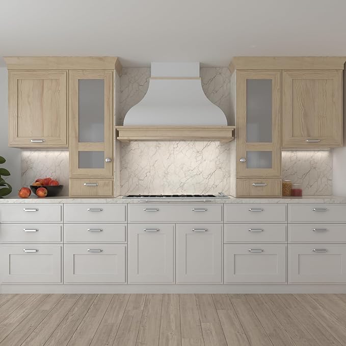 Futuro Futuro Country 48 Inch Wall-mount Ducted Range Hood, Classic Style Design, Painted Steel with wooden frame, LED, Ultra-Quiet, with Blower
