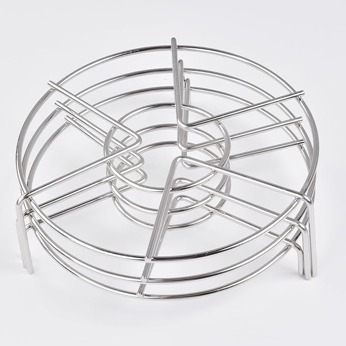 3pack Steam Rack,Alele 8inch Trivet Stainless Steel Steaming Rack Electric Pressure Cooker steam Rack Stand for Instant Pot Pressure Cooker Food Heating (Steam Rack-8IN-3P)