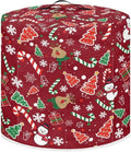 Dust Cover Compatible with 3 qt Electric Pressure Cooker Rice Cooker and Air Fryer Insulated Protective Cover Keep Appliance Clean Christmas Decor, Elk Snowman Candy Canes