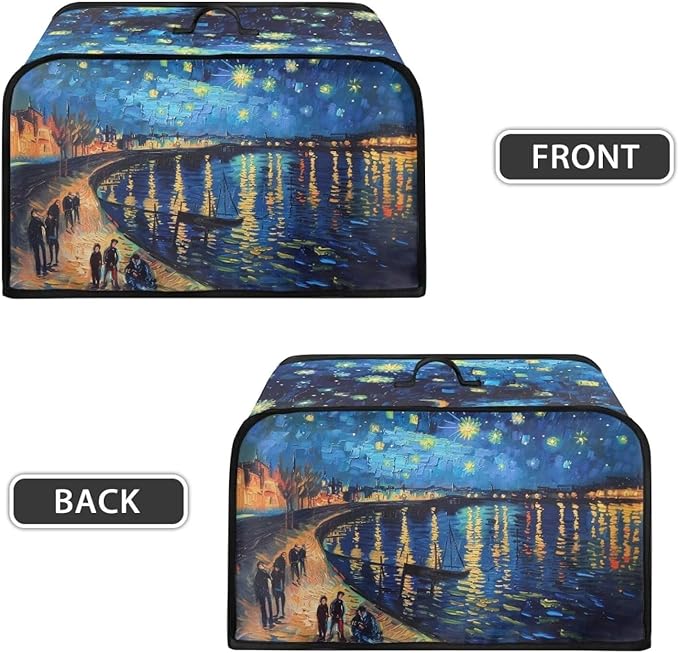 Oil Painting Crock Pot Cover Compatible with 6, 7 or 8 Quart Slow Cooker Crock Pot Cover Keep Appliance Clean Kitchen Tool Halloween Festival Gifts for Kitchen Decor
