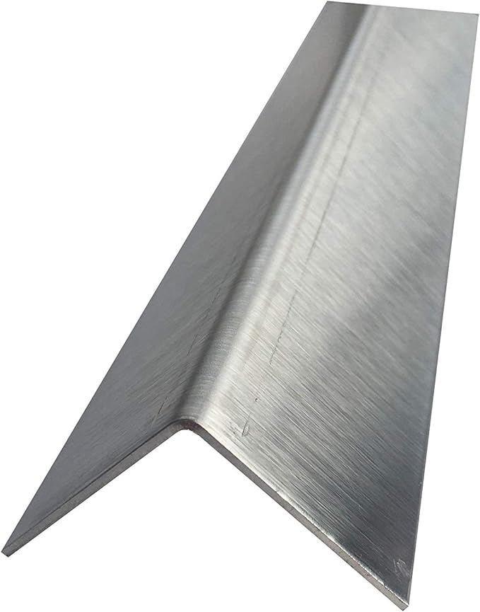 Brushed 304 Stainless Steel Corner Guards, 48" Wall Protectors, 20ga & 16ga, Available in 1/2" to 4", Multi-Pack Options (1, 2, 5, or 10) (2, 1 1/2 x 1 1/2, 16ga, No Hug Edges)