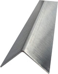 Brushed 304 Stainless Steel Corner Guards, 48" Wall Protectors, 20ga & 16ga, Available in 1/2" to 4", Multi-Pack Options (1, 2, 5, or 10) (1, 1 1/2 x 1 1/2, 16ga, No Hug Edges)