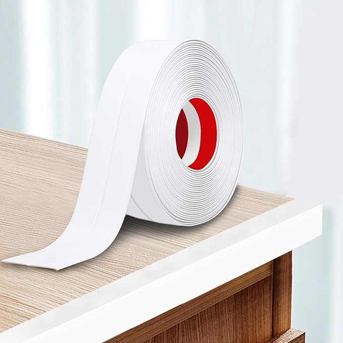 Storystore Wall Corner Protector Moulding Trim 2.4 in x 23 Ft,Peel and Stick Corner Moulding Trim, Self Adhesive Corner Guards Edge Protector for Wall Edge Corner, Countertop,White