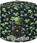 Green Shamrock Pattern Kitchen Appliance Dust Cover with Pockets, St. Patrick's Day Electric Pressure Cooker Cover Compatible with Crock Pot, Rice Cooker Cover, for 8 Qt Pot