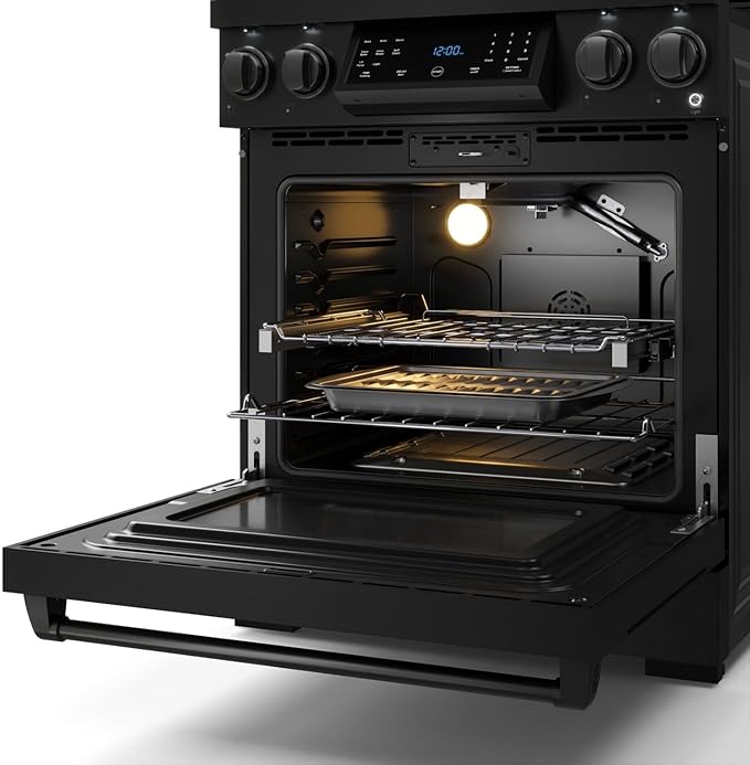 Gordon Ramsay by THOR Kitchen 30 Inch Professional Liquid Propane Range with Tilt Panel Touch Control in Black