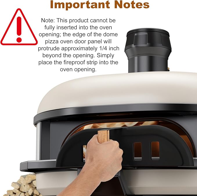 Dome Pizza Oven Door with Rope Seal, Sliding Vent Control, Compatible with Gozney Dome and Dome S1,Specifically Designed for Dome Ovens