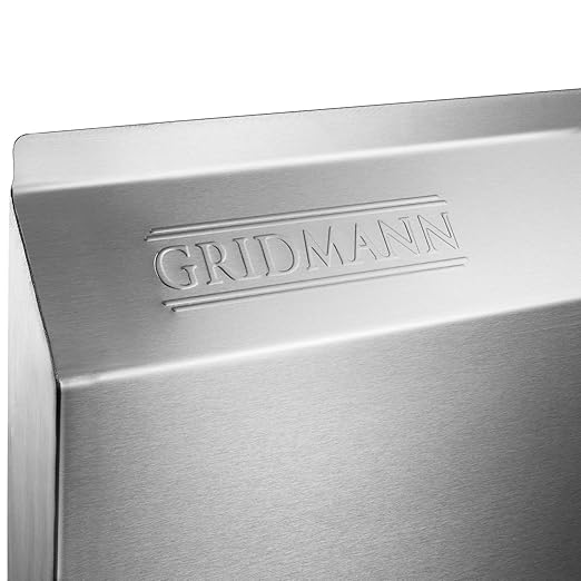 GRIDMANN 2 Compartment Commercial Stainless Steel Utility Sink, NSF Certified Kitchen Prep Sink for Restaurant, Laundry, Garage