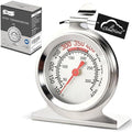 CloudHand Oven Thermometer 50-300°C/100-600°F Electric/Gas Oven Temperature Gauge Baking Thermometer Stainless Steel Instant Read Thermometer for Cooking