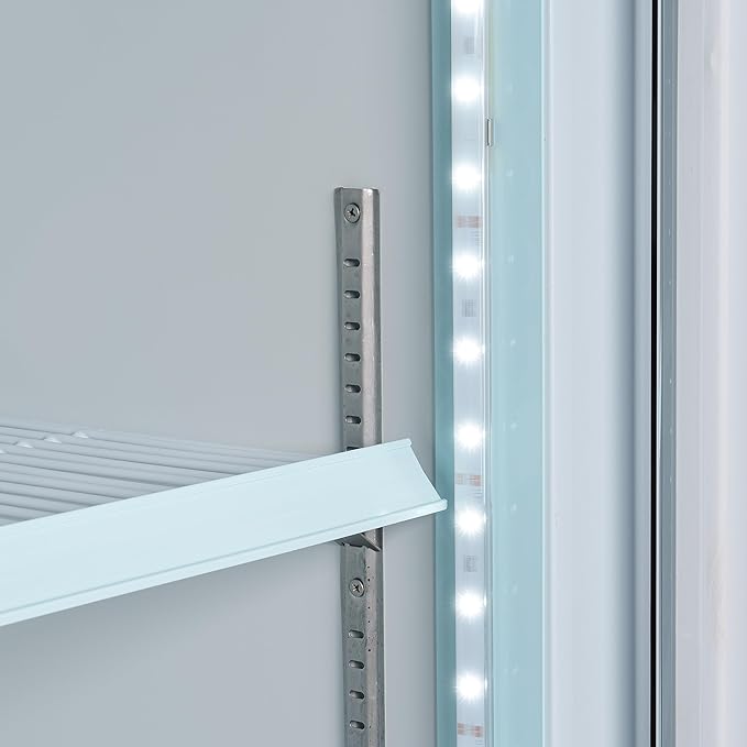 KoolMore 80 in. Commercial Three Glass Door Display Upright Freezer Merchandiser in White 52 Cu. Ft. (MDF-3GD-52C-WH)