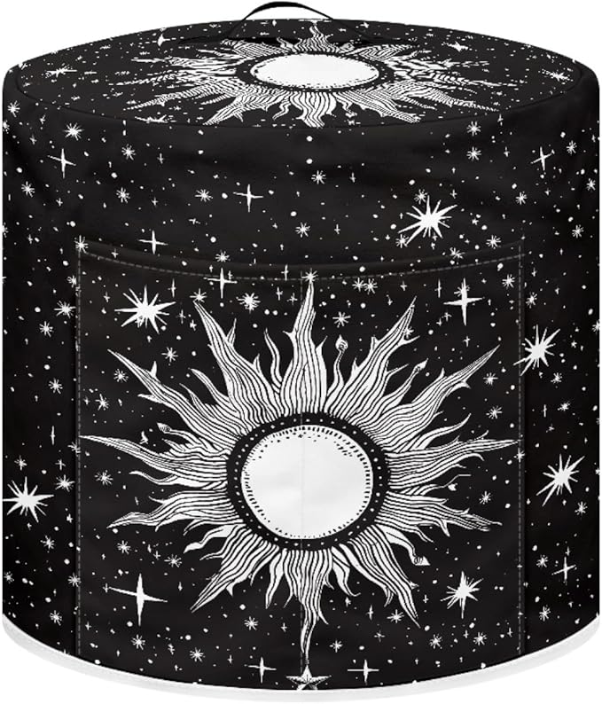 Gothic Sun Pressure Cooker Cover for Women Insulated Rice Cooker Cover with Easy to Clean Lining Waterproof Dust Cover with Pockets for Instant Pot 6 Quart Appliance Cover