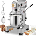 VEVOR Commercial Food Mixer 15Qt, Commercial Mixer with 3 Adjustable Speeds, 550W Dough Mixer,Commercial Stand Mixer with Stainless Steel Bowl