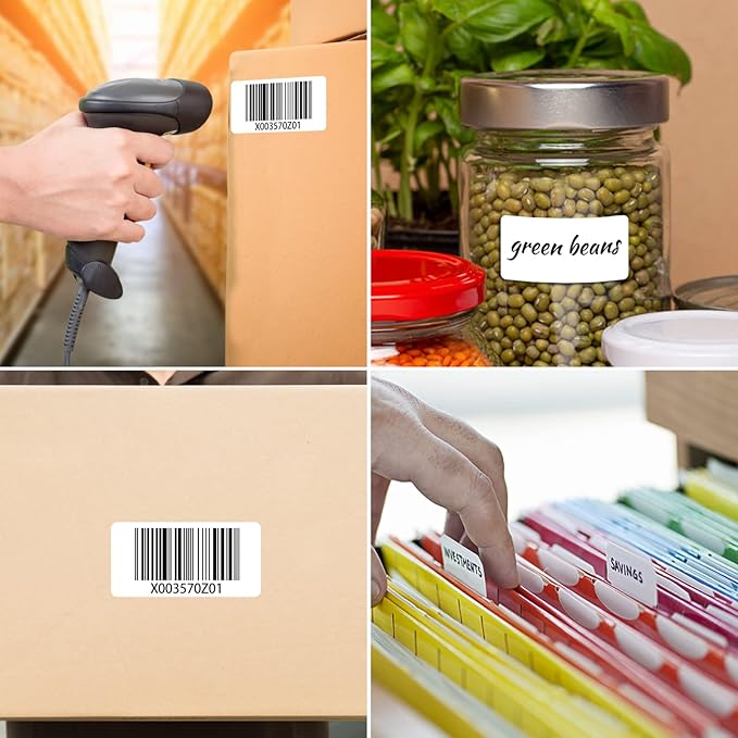 MFLABE 102 Rolls of 1000 2-1/4 x 1-1/4 Inch Direct Thermal Perforated Shipping Labels,SKU Labels