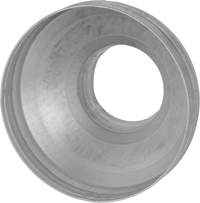 8" to 4" Inch Round Duct Reducer - Male Fit Galvanized Steel Pipe Increaser - Coupling for Round Duct Ventilation Systems - Heating & Cooling, HVAC