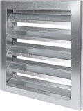 Repa Market 10" x 10" Inch Heavy Duty Galvanized Steel Exhaust Vent - Air Intake Wall Louvered Vent Grille - Outdoor/Indoor HVAC Vent Register - HVAC Crawl Space Durable Air Gable Vent