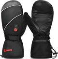 SAVIOR HEAT Heated Ski Mittens 3-Finger Gloves Electric Rechargeable Battery Mitts for Men Women Kids Winter Snowboard Motorcycle Skating Camping Hunting