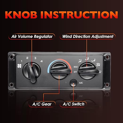 3518702C93 A/C Hearter Climate Control Module Panel Compatible with 2000-2021 International 9100 9200 9400 9900 5500I 5600I HX515 HX615 Replace 3518702C92 703460AT 5011931R91