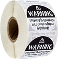Black and White Adorable Warning Extreme Happiness Labels / 500 Cute Small Business Package Stickers / 1.5" Labels Adorable Happy Mail Envelope Seals/Made in The USA
