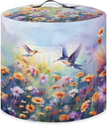 Xoenoiee Hummingbird Beautiful Floral Print Pressure Cooker Cover Kitchen Appliance Dust Cover with Pockets Compatible with Rice Cooker Air Fryer Slow Cooker, for 6 Qt Pot