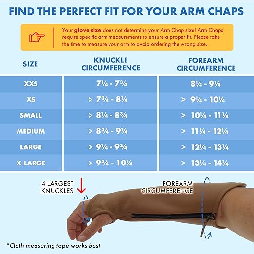 Arm Chaps Extended Elbow Leather Arm Guard - Arm Sleeve Protectors for Thin Skin and Bruising, Scratches & Cuts - Protective Arm Sleeve for Any Age- Left & Right Form-Fitting - Brown(1Pair/Medium).