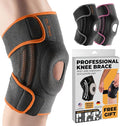 DR. BRACE ELITE Knee Brace with Side Stabilizers & Patella Gel Pads for Maximum Knee Pain Support and fast recovery for men and women-Please Check How To Size Video (Mars, Small)