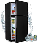 Mini Fridge with Freezer, 3.2 Cu. Ft. Apartment Size Refrigerator with Freezer, Dorm Fridges with Freezer Adjustable Thermostat, Small Refrigerator for Apartment, Office, Kitchen, Dorm, Black