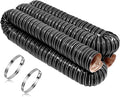 NOWBALL 2in Automotive Air Duct Hose, Length 3 Meter-10ft, 2" Silicone Flexible Cooling Ducting, 50mm High Heat Brake Exhaust Hose for Car, Garage, Dryer Air System Black