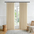 Room Divider Blackout Curtain Track Curtains Wall Dividers Panels Screen for Living Rooms Bedroom Office Privacy Partition Separation, W52 × L96 Inch,1 Panel, Beige